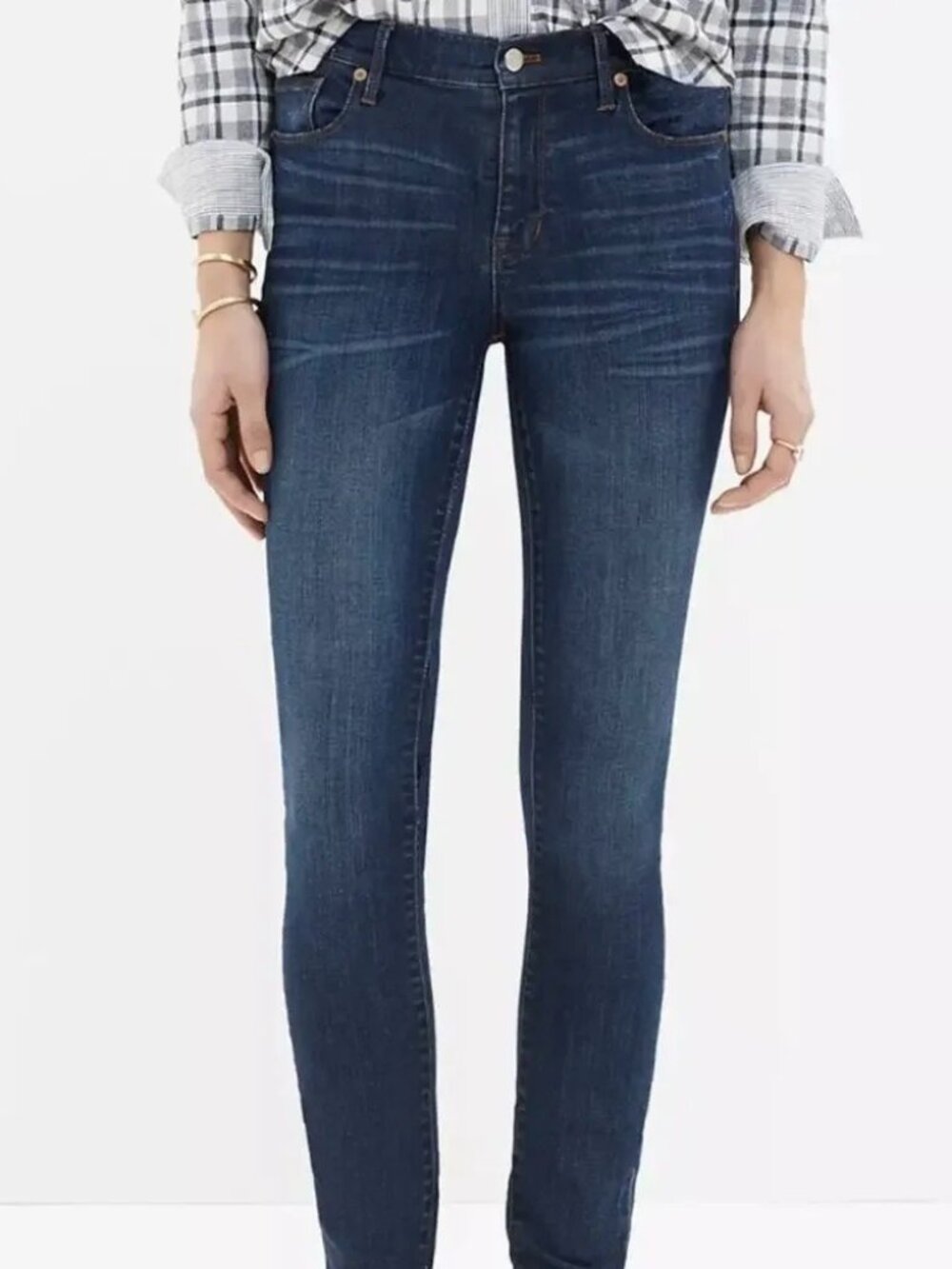 Madewell high riser skinny jeans